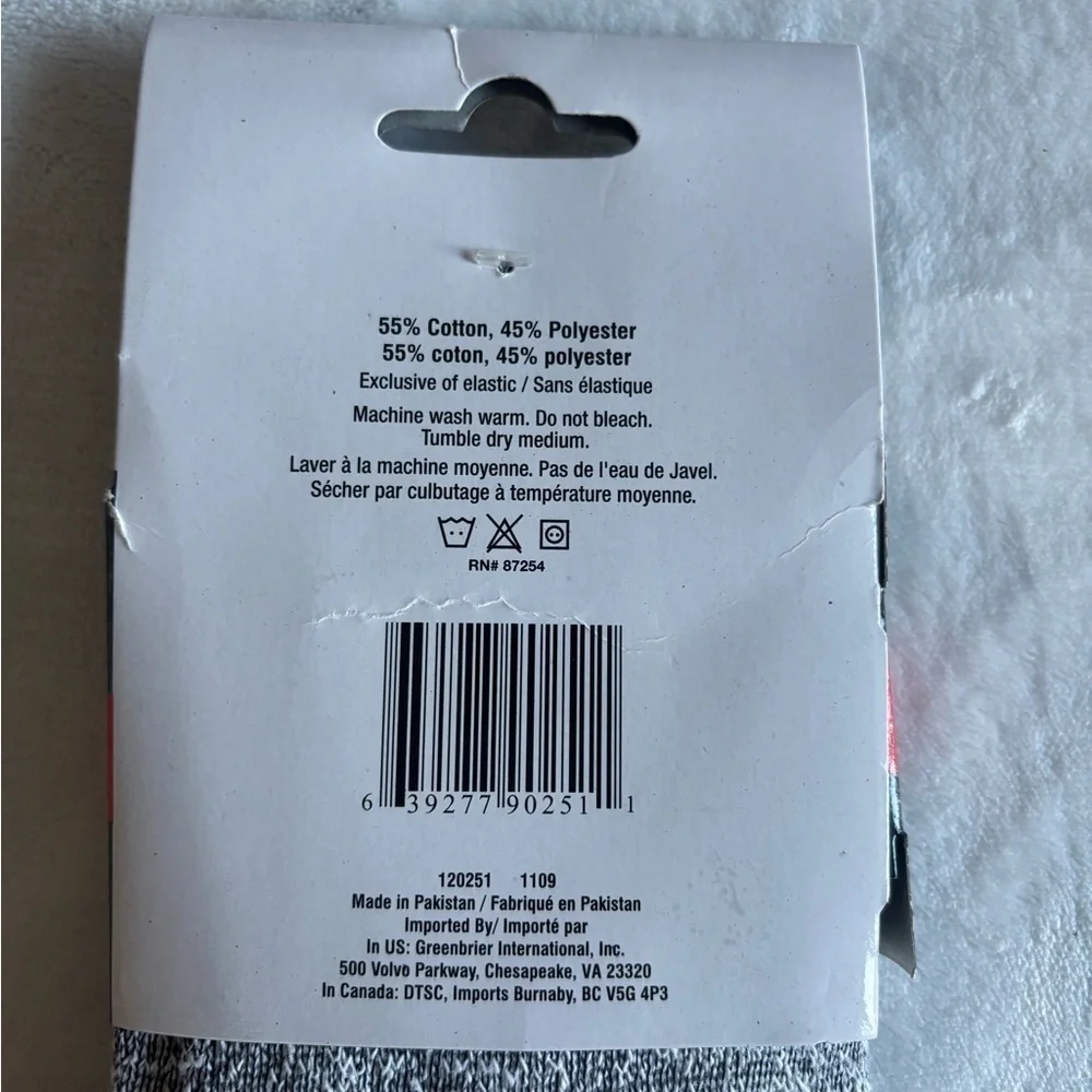 NWT Greenbrier Thermal Boot Sock Style: Max Grey Size 10-14 Red Grey